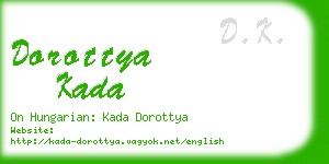 dorottya kada business card